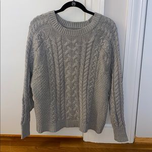 aerie Grey Knit Sweater